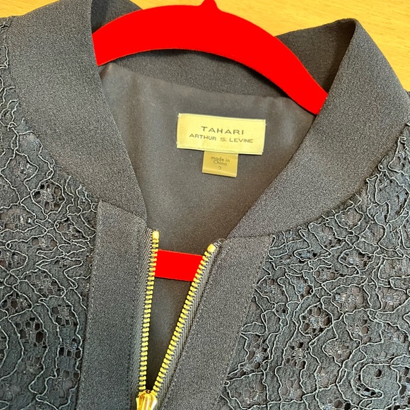 Tahari Asl lace zip up jacket - Picture 2 of 2